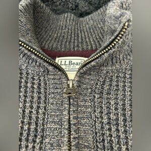 L.L. Bean Men's 1/4 Zip Waffle Sweater